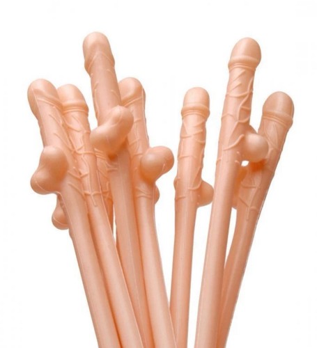 Frisky penis sipping - straws, 10