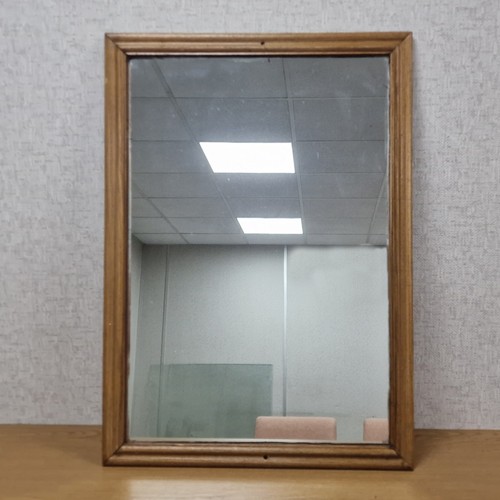 Mirror oak wood framed x - mirror,