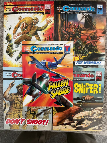 Commando comics job lot - job, x5