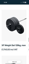 Eleiko XF Barbell Plates and Barbell 128kg