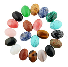 10 x Cabochons semi precious