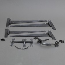 Pewter or Beeswax Stable Hardware Kit - Superb Heavy Quality