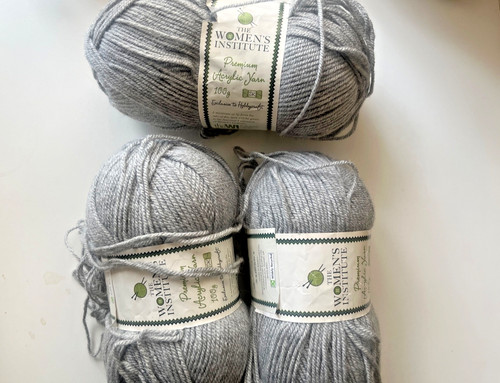 3x100g premium grey acrylic - grey,