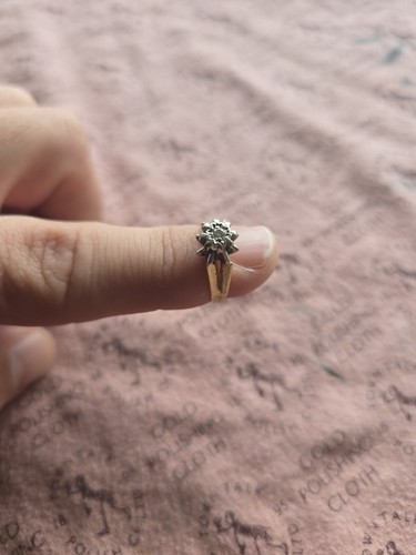18ct gold diamond ring scrap - 18ct,
