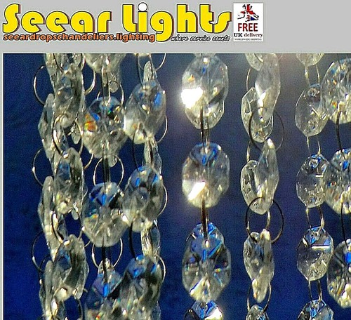 6ft chandelier cut - 2.6ft, glass