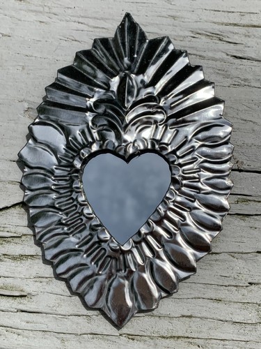 Heart mirror milagro mexican - heart,