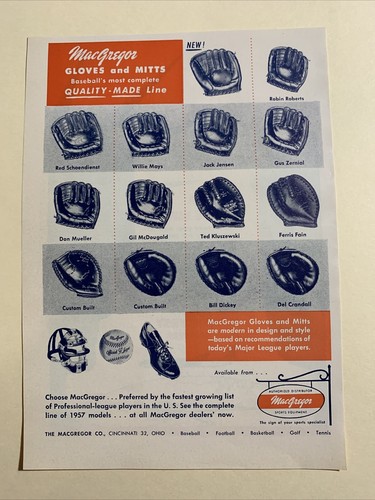 Macgregor gloves willie mays - macgregor,