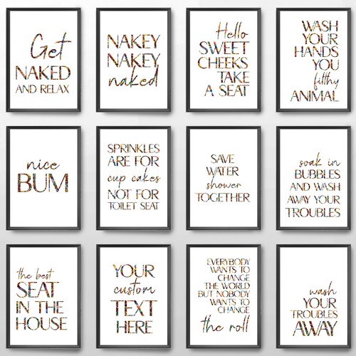 Bathroom toilet wall art - toilet,