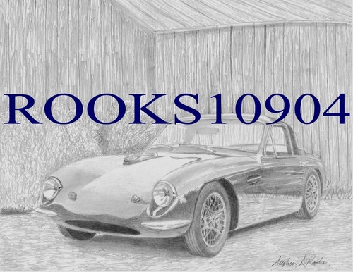 Tvr grantura sports car art - car,