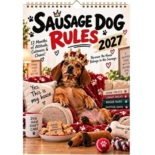 2027 funny dachshund wall - 2027,