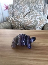 Rainbow Fluorite Turtle Figure