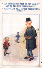 BAMFORTH  OLD COMIC POSTCARD D TEMPEST RUDE BOY GOOD PLUS VERY GOOD