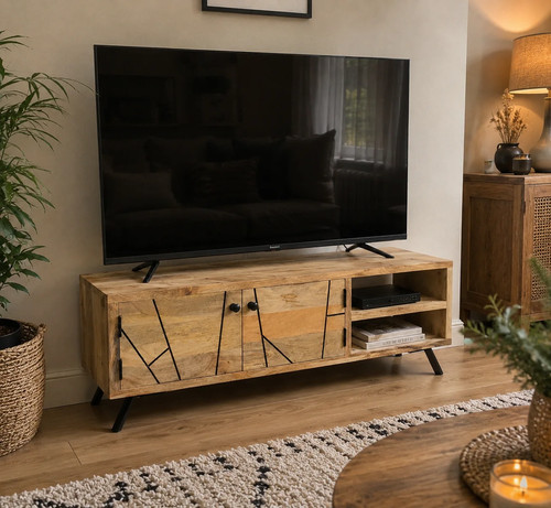 Rustic wooden solid - wooden, mango