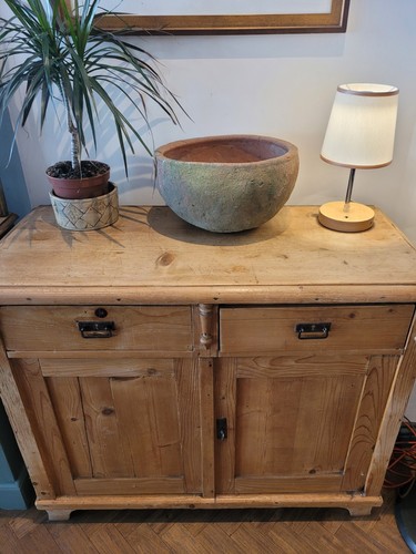 Antique french pine dresser - antique,