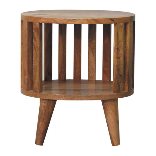 Bedside table brown mango - table, wood