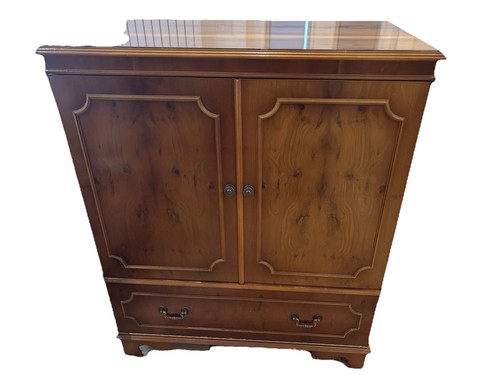 Quality yew wood - tv, cabinet