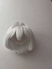 custom dealer made 1/6 white cat ears bjd wig 7-8inches