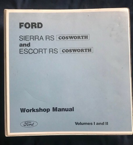 Ford cosworth workshop - workshop, manual