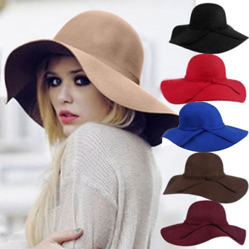 Vintage women wide brim floppy - wide,