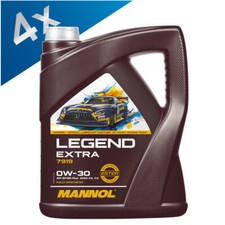 4x Mannol Legend Extra 0W30 Car Engine Oil Fully Synthetic Longlife 7919 5L