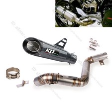 Exhaust Muffler Silencer Mid Link Pipe Slip On Modified For DUKE 390 200 2012-16