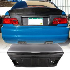 For BMW E46 320i 330i M3 Coupe 02-05 Real Carbon Rear Trunk Boot Lid Cover Trim
