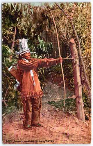 Postcard sioux indian crazy - postcard,