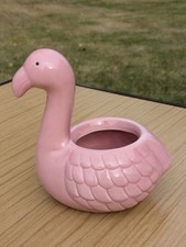 Cute Quirky Pink Flamingo Ceramic Plant Pot Holder