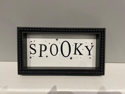 Spooky little picture sign - spooky,