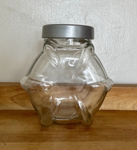 Vintage ikea ribbed glass jar - ikea,