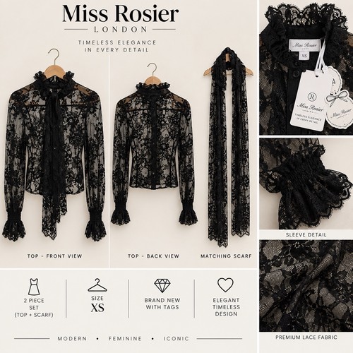 Miss rosier black - miss, lace