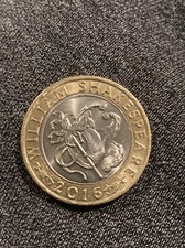 2016 £2 William Shakespeare 2
