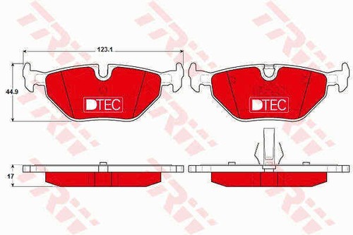 Brake pad set disc - disc, for