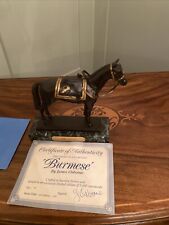 bronze sculpture By James Osborne , Burmese Queen Elizabeth 2 Horse , Number 87