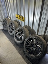 AUDI A3 8P ALLOY ALLOYS WHEELS SET OF 4 TYRES 235/40/18 LE MANS REPLICAS 18” 8J