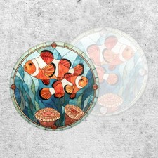 Stained Glass Style Clownfish
