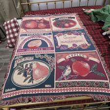 Vintage fruit tapestry throw - tapestry,