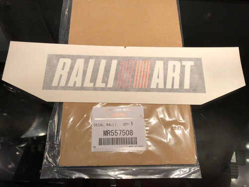 Ralliart decal for front - for,