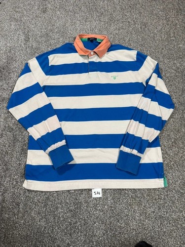 Gant rugby shirt xxl blue - rugby,