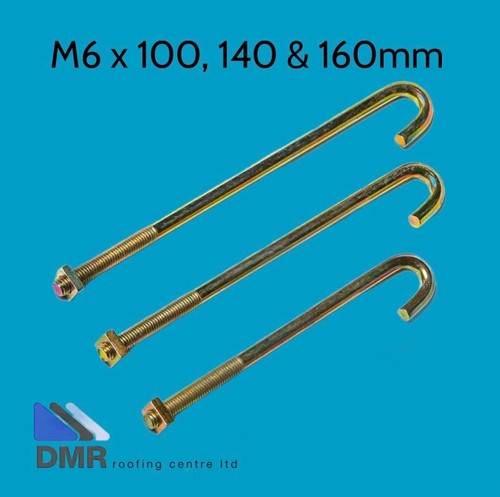 Hook bolts square - hook, j