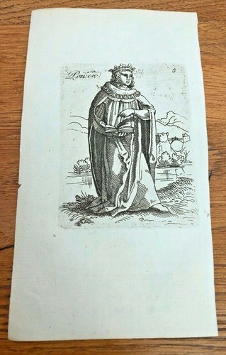 Original 1750 small - woodcut, by