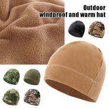 Winter Cap Fleece Hat Skull Cap Running Beanie Hat for Men Women Warm Windproof
