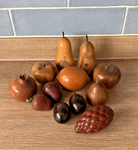 Vintage hand carved wooden - carved,