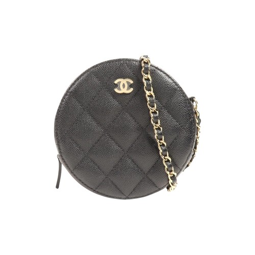 Chanel pre owned round clutch - chanel,