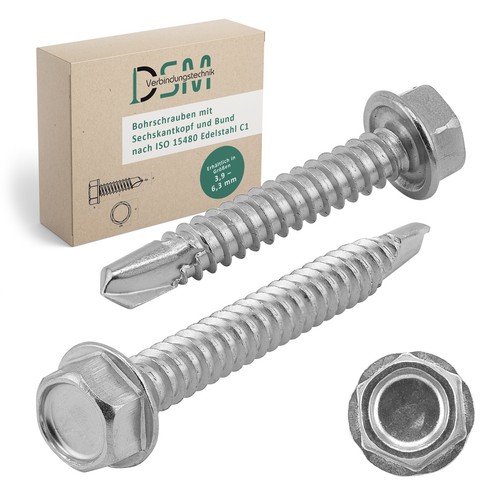 Self drilling screws hex head - self,