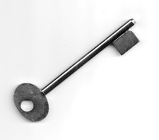 BLANK KEY FOR PILLAR BOX. MADE