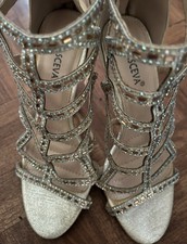 stileto strappy ankle shoes