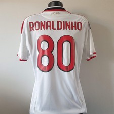 RONALDINHO 80 Milan Shirt - Medium - 2009/2010 - Away Jersey BWIN