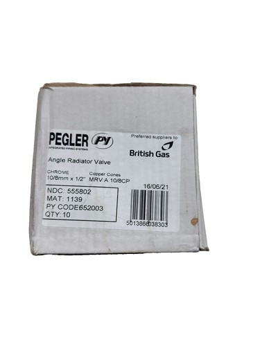 Pegler angle radiator valve - pegler,
