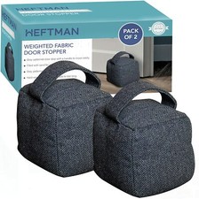 Grey fabric door stop - x,